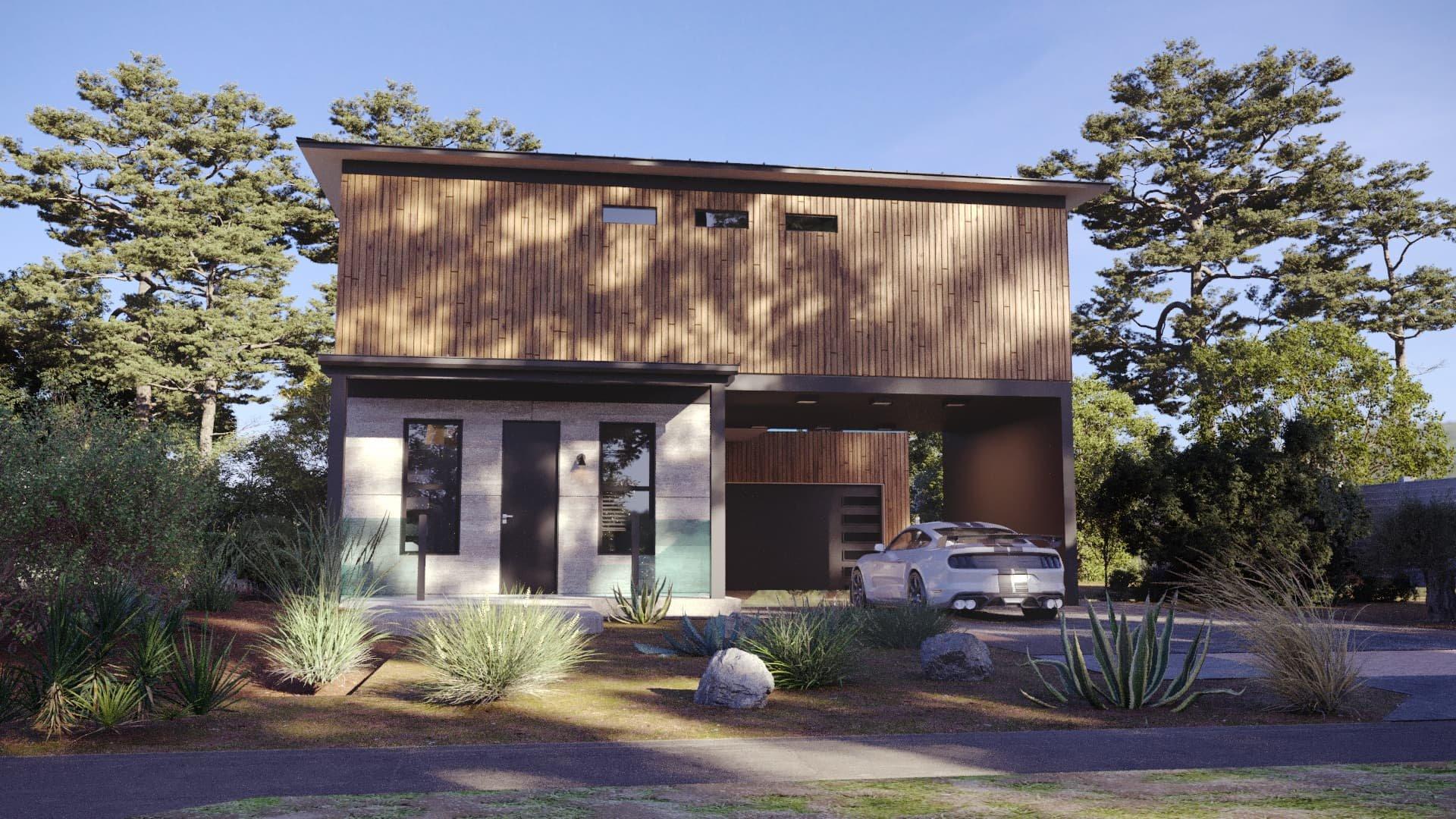 Homepage hero image showing an MK Mobile House modular mobile home exterior