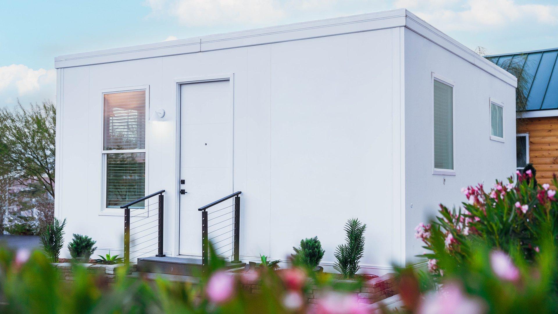 Homepage gallery image showing a modular accommodation unit from MK Mobile House